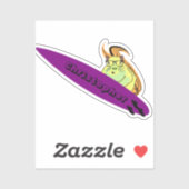 Naughty Squirrel #820 Surfing Sticker (Vel)