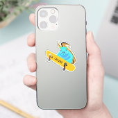 Naughty Squirrel #830 Brett Skateboarden Sticker (Telefoon)