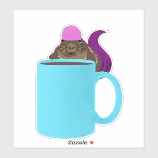 Naughty Squirrel #853 Sticker (Vel)