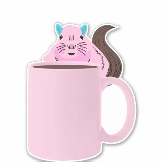 Naughty Squirrel #863 Sticker (Voorkant)