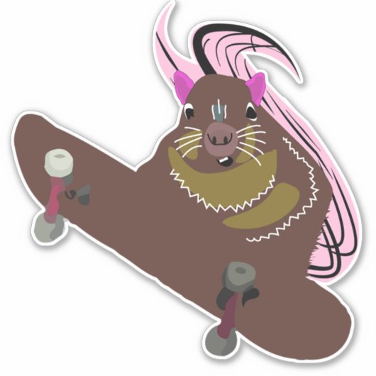 Naughty Squirrel #87 Sticker (Voorkant)