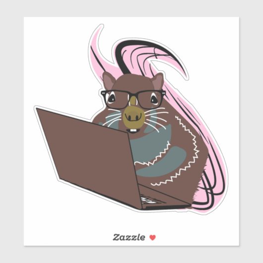 Naughty Squirrel #90 Sticker (Vel)