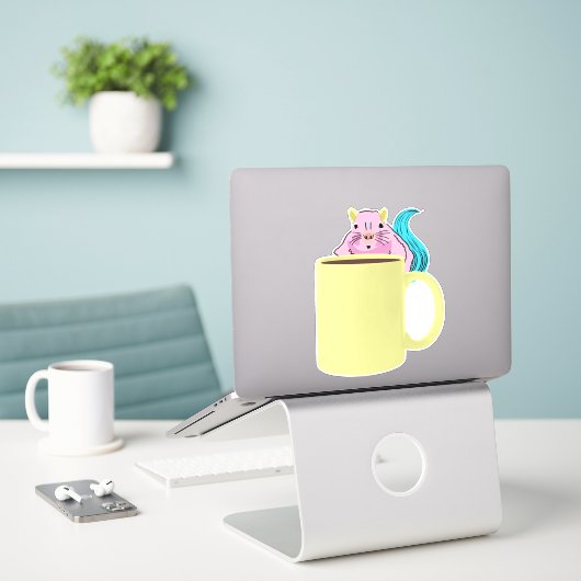 Naughty Squirrel #921 Sticker (Laptop op bureau)