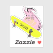 Naughty Squirrel #936 Brett Skateboarden Sticker (Vel)
