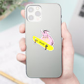 Naughty Squirrel #936 Brett Skateboarden Sticker (Telefoon)