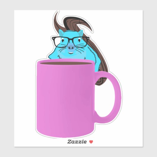 Naughty Squirrel #938 Sticker (Vel)