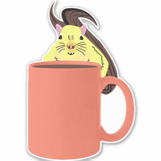 Naughty Squirrel #950 Sticker (Voorkant)