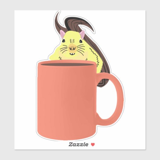 Naughty Squirrel #950 Sticker (Vel)