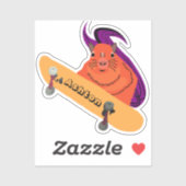 Naughty Squirrel #952 Schaats Aangepaste naam Sticker (Vel)