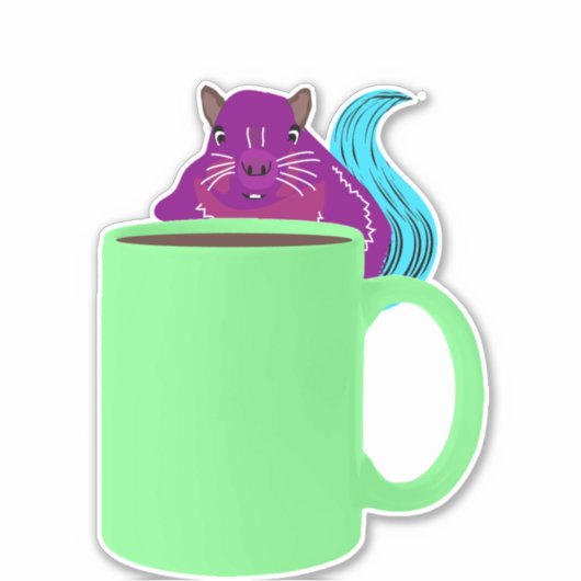 Naughty Squirrel #969 Sticker (Voorkant)