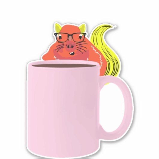 Naughty Squirrel #978 Sticker (Voorkant)