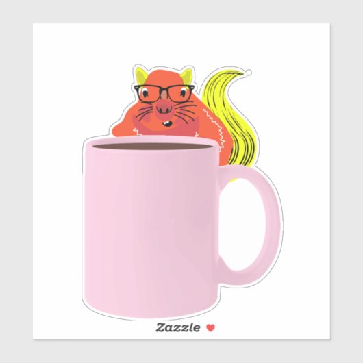 Naughty Squirrel #978 Sticker (Vel)