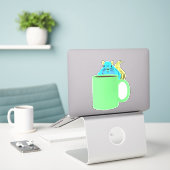 Naughty Squirrel #978 Sticker (Laptop op bureau)