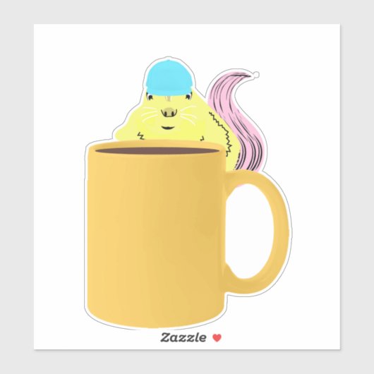 Naughty Squirrel #978 Sticker (Vel)