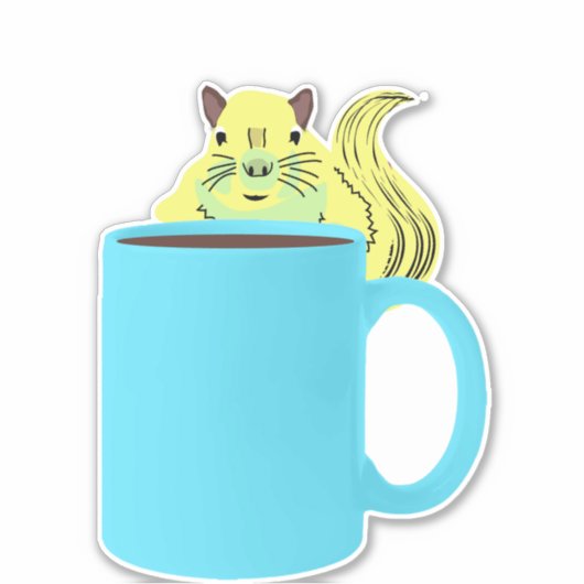 Naughty Squirrel #978 Sticker (Voorkant)