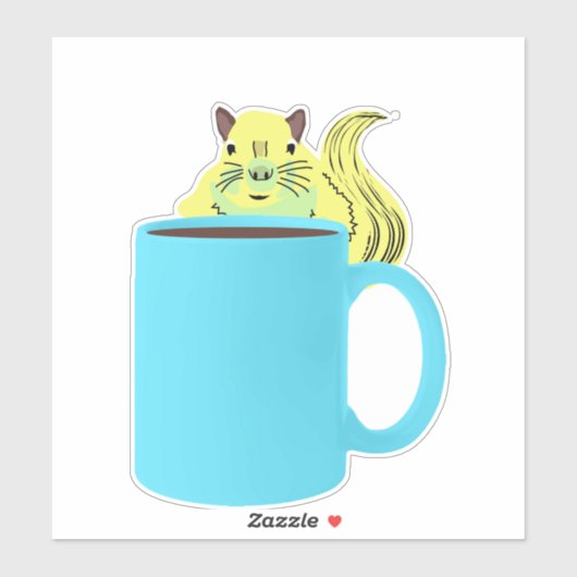 Naughty Squirrel #978 Sticker (Vel)