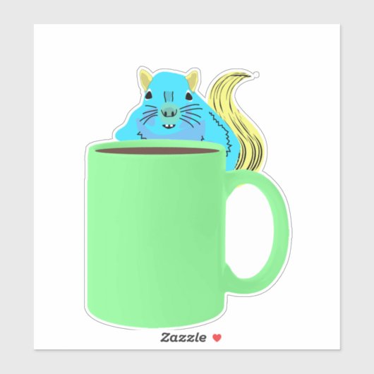 Naughty Squirrel #978 Sticker (Vel)