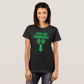 Naughty St Patricks Day Tickle My Shamrocks Dirk T-shirt (Voorkant volledig)