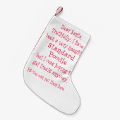 Naughty Standard Podle Kleine Kerstsok (Voorkant (Hangend))