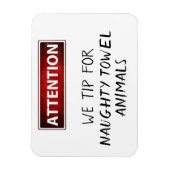 Naughty Towel Animals Funny Cruise Deurmarker Magneet (Verticaal)