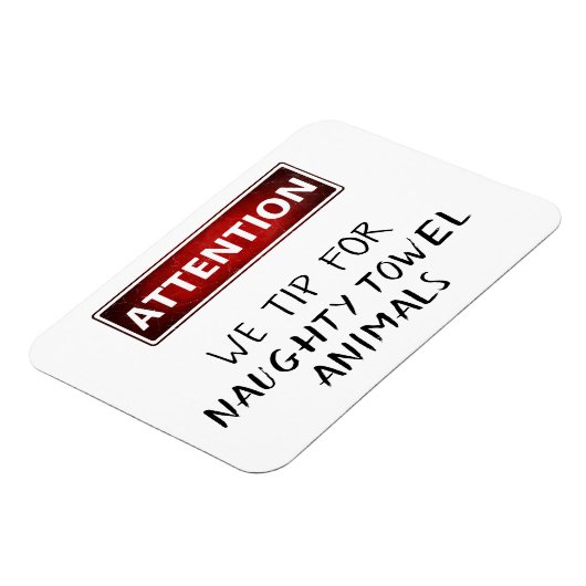 Naughty Towel Animals Funny Cruise Deurmarker Magneet (Linkerzijde)