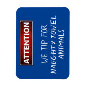 Naughty Towel Animals Funny Cruise Deurmarker Magneet (Verticaal)