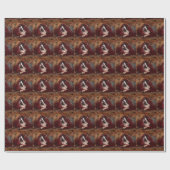 Naughty tuxedo kat Kerstmis Cadeaupapier (Vlak)