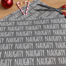 Naughty Typography Gray Tissue Paper Tissuepapier