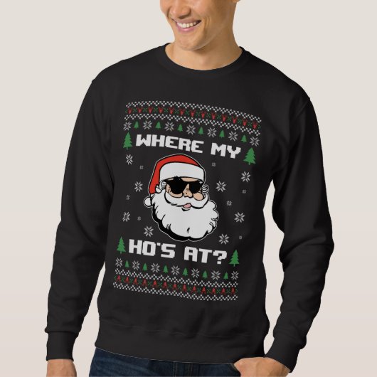 Naughty Ugly kerstSweater Funny Adult Where's Trui (Voorkant)