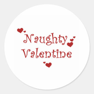 Naughty Valentijn Ronde Sticker