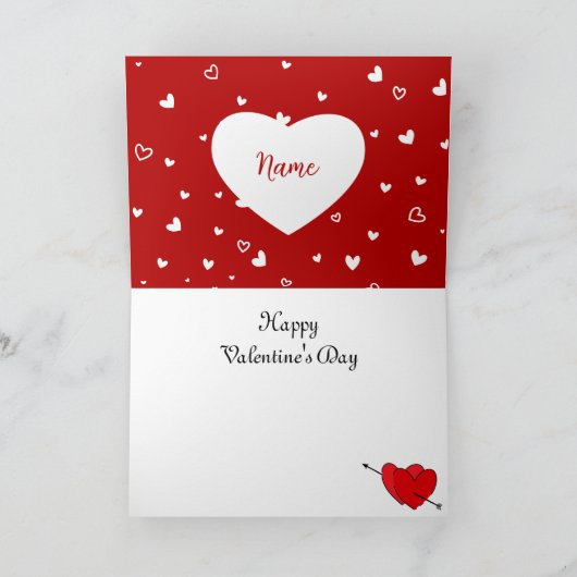 Naughty Valentijnsdag, om lijst te doen, grappige  Kaart (Binnen)