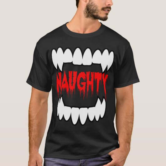 NAUGHTY Vampire Shirt (Voorkant)