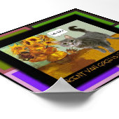 Naughty Van Gogh Cat 3 Poster (Hoek)