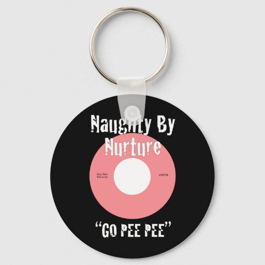Naughty van Nurture Pink Sleutelhanger (Voorkant)