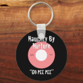 Naughty van Nurture Pink Sleutelhanger (Voorkant)