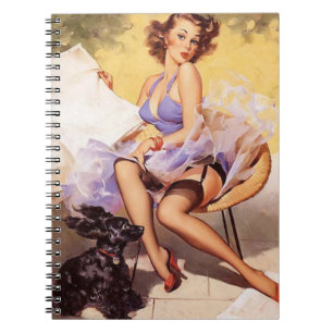 Naughty Violet Pin Up Notitieboek