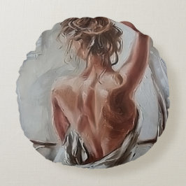 Naughty Wake Up Rond Kussen