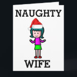 NAUGHTY WIFE CHRISTMAS KAART<br><div class="desc">NAUGHTY WIFE CHRISTMAS KAART</div>