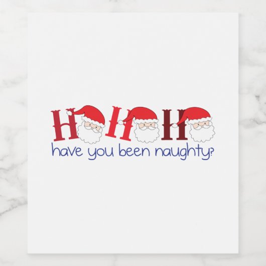 Naughty Wijn Etiket (Enkel label)