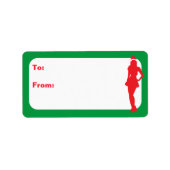 Naughty Xmas Elf Etiket (Voorkant)