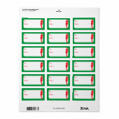 Naughty Xmas Elf Etiket (Full Sheet)