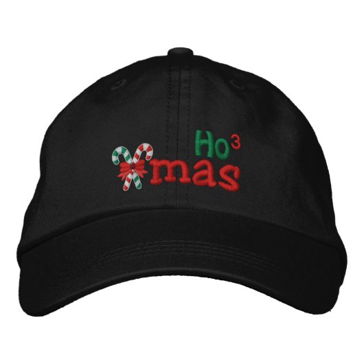 Naughty Xmas HO3 Candy Canes Embroidery Pet (Voorkant)