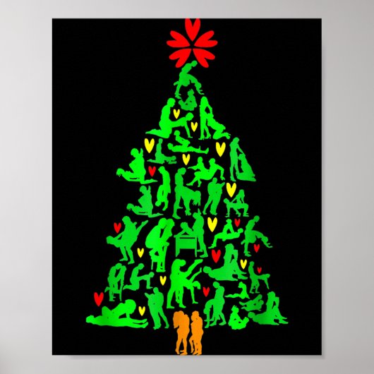 Naughty Xmas Ornaments Kamasutra Adult Humor Chris Poster (Voorkant)