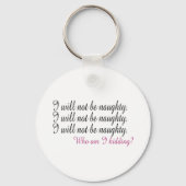 Naughty zijn sleutelhanger (Voorkant)