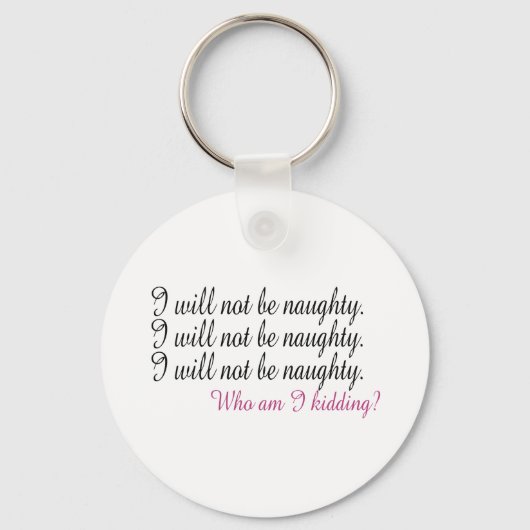 Naughty zijn sleutelhanger (Voorkant)