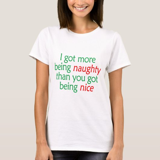 Naughty zijn t-shirt (Voorkant)