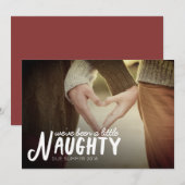 Naughty Zwangerschap Kerstmis Kaart (Voorkant / Achterkant)
