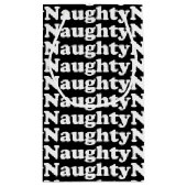 Naughty zwart-wit patroon grappig leuk klein cadeauzakje (Achterkant)