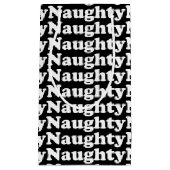 Naughty zwart-wit patroon grappig leuk klein cadeauzakje (Voorkant)