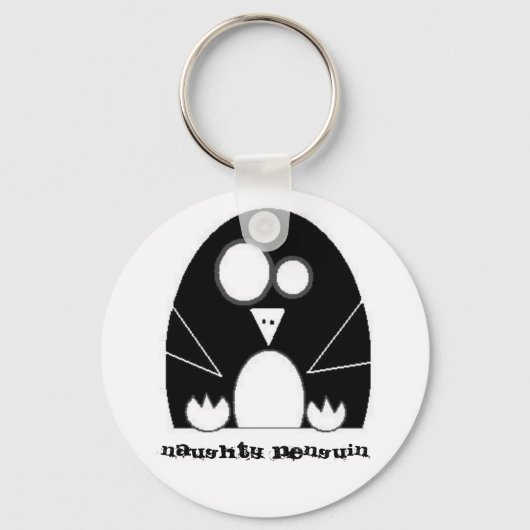 NAUGHTYPENGUIN, Naughty Penguin Sleutelhanger (Voorkant)